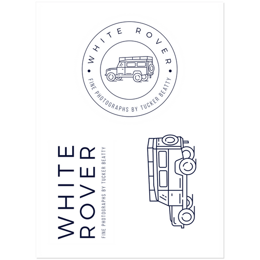 White Rover Stickers